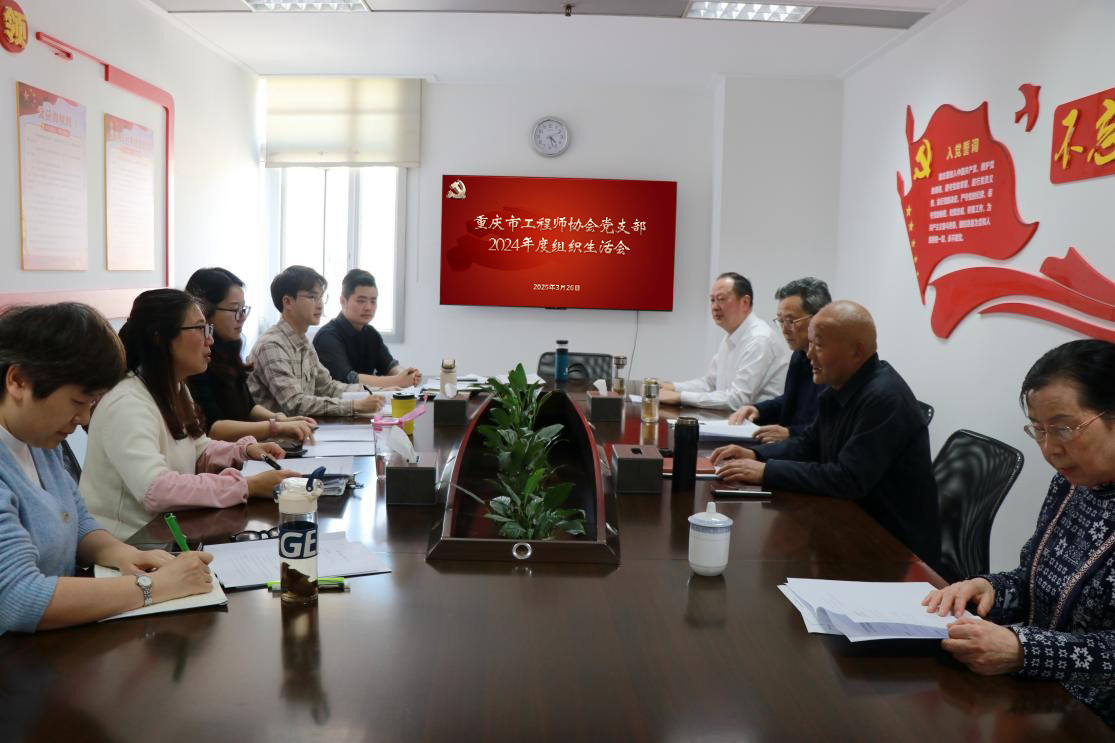 市工程师协会党支部召开2024年度组织生活会